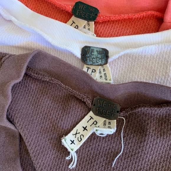 Free People XS Plaid Wrist Tee Bundle ONE SHIP FEE - Picture 2 of 7